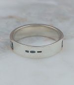 Срібне кольцо Спаси і Сохрани з напаяними золотими вставками та чорнінням, модель 361-1
